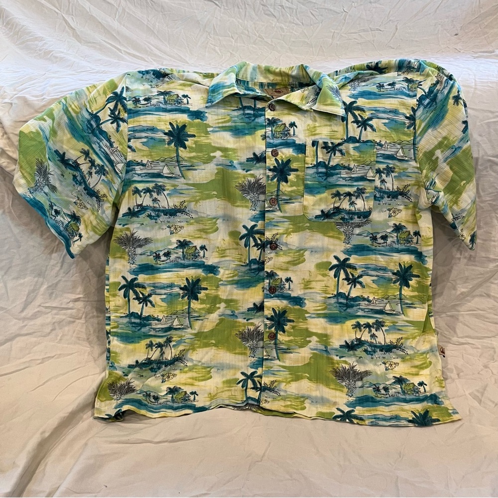 Joe Marlin Button Up Tropical Shirt